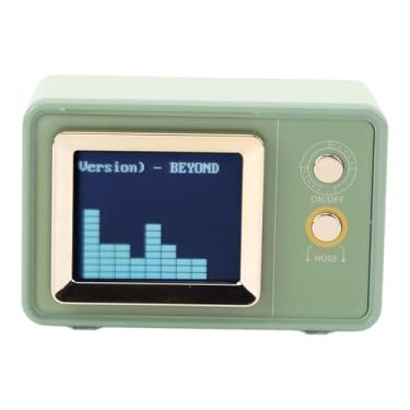 Imagem de Alto-falante BT Compacto, Letras Dinâmicas Alto-falante de Mesa retrô Relógio Calendário Tela de Projeção Alto-falante de Som HiFi para Escritório Doméstico Ao Ar Livre e Festa