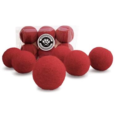 Imagem de Earthtone Solutions Brinquedos de lã para gatos - Bolas de brinquedo de feltro para pequenos animais de estimação buscar e brincar - brinquedo de gato com bola de lã silenciosa ecológica para gatos e