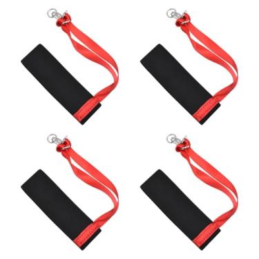 Imagem de oshhni 4Pcs Sport Glove Straps Acessórios com botões de metal Poliéster Webbing Winter Glove Leash Wrist Strap para pendurar luvas, Mulheres