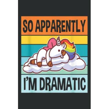 Imagem de Apparently Im Dramatic Meme Drama Best Family: Ruled Notebook, Lined Journal with 6" x 9", 100 Pages and Matte Finish Cover, Perfect for School, Office & Home