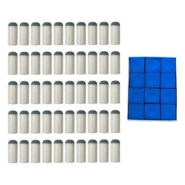 Imagem de rockible Conjunto de 50 Peças para Taco de Bilhar com Giz, 10mm
