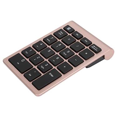 Imagem de Teclado USB Portátil Com Teclado Numérico 2.4G para Vista Com Velocidade de Recuperação Rápida Prata/32,8 Pés (Ouro rosa)
