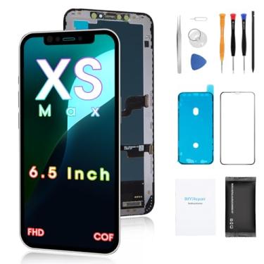 Imagem de Substituição de tela para iPhone Xs Max 6,5', kit de reparo completo de tela sensível ao toque 3D, conjunto de digitalizador com ferramentas, vidro temperado, instruções (sem garantia de versão em