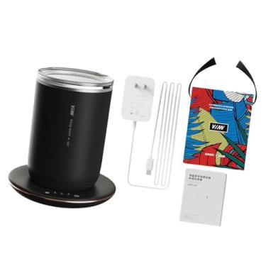 Imagem de ＫＬＫＣＭＳ Caneca de café com agitação automática, caneca de automistura, aquecedor de caneca de café, copo de mistura elétrico para leite, Preto