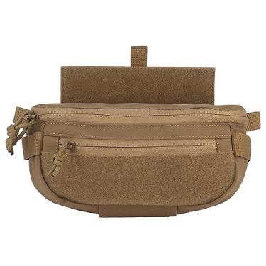 Imagem de AOTUMUT Bolsa tática com argola e laço subabdominal para transporte, bolsa utilitária, bolsa de ferramentas, pochete para peitoral