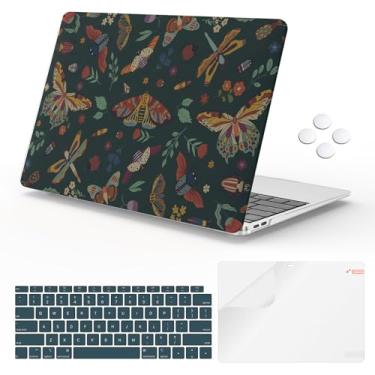Imagem de iLeadon Capa compatível com MacBook Air de 13,3 polegadas, versão 2021-2018 A2337 A2179 A1932, capa rígida de plástico, capa de teclado e película de tela para MacBook Air de 13 polegadas M1 2020