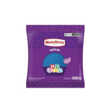 Imagem de Açúcar colorido mil cores 300g mavalério, Azul