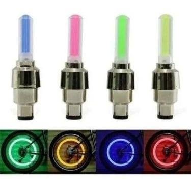 Imagem de Bico Led Neon Carro Moto Bikebicicleta Xenon Roda Sensor 8un - NQK