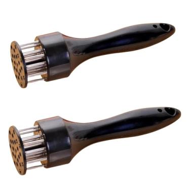 Imagem de Amaciador de Carnes em Aço Inox com Cabo Ergonômico, Reduz Tempo de Cozimento, Design Profissional (Preto)