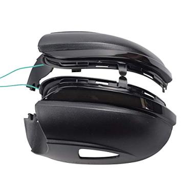 Imagem de Yoegerery Lâmpada indicadora de espelho retrovisor de asa lateral de LED com pisca dinâmica para VW GOLF 6 MK6 GTI R32 08-14 Touran (amarelo-azul com furo)