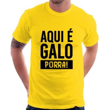 Imagem de Camiseta Aqui é galo  - Foca na Moda, Amarelo, G