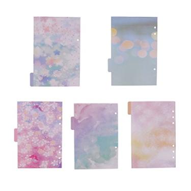 Imagem de Milageto 5 X 6 Anéis Cartões de Recarregáveis ​​com de Papel de para Os Papéis A5, Multi., como descrito