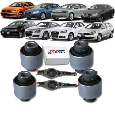 Imagem de Kit 04 buchas bandeja balança traseira jetta passat audi a1 a3 tt 2006