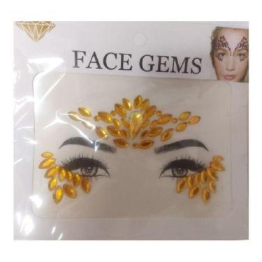 Imagem de Adesivo Carnaval Pedras Tipo Strass Rosto Maquiagem - BLF