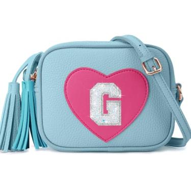Imagem de OYLOLA Presentes para meninas de 3, 4, 5, 6, 7 e 8 anos, presente de aniversário, bolsa infantil para meninas, presentes para meninas, Azul, G