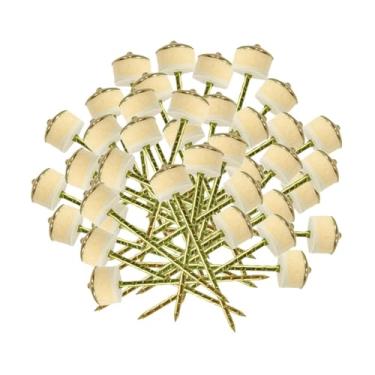 Imagem de Wswqop 50x Pregos de Parede de Concreto Pregos de Cimento Premium Profissional Ferragem Unhas de Alvenaria para Tijolo Drywall Imagem Pendurado, Comprimento total 10,16 cm