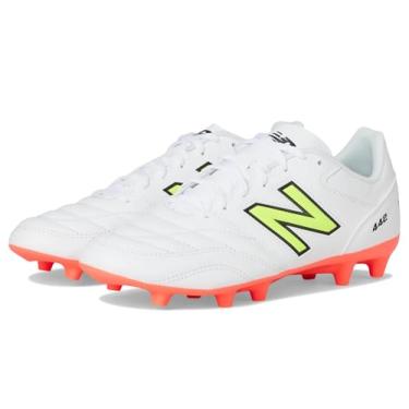 Imagem de New Balance Tênis de futebol masculino 442 V2 Team FG, Branco/vermelho energético/Hi-Lite, 41