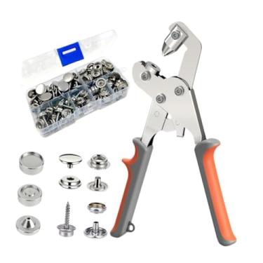 Imagem de Fancyes Ferramenta de fixador de encaixe com botões Snap Handle não -lip instalação de kit de mão leve para projetos de artesanato diy