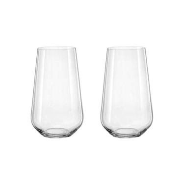 Imagem de Copo Alto de Cristal Bohemia Long Drink 440 ml Sandra 2 Peças - Bohemi