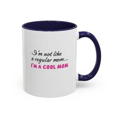 Imagem de Caneca de café Cool Mom Accent - presente para o dia das mães, aniversários, amantes de café, mães, decoração de cozinha divertida, xícara legal para mãe regular