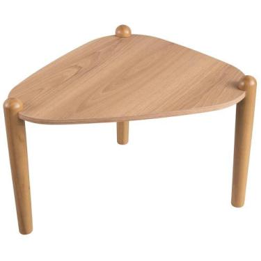 Imagem de Mesa de Centro Para Sala de Estar Pés Madeira Alta Trium A03 Hanover R