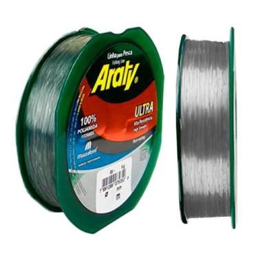 Imagem de Linha Monofilamento Araty Ultra 300 metros  Mazzaferro 0,30mm Prata