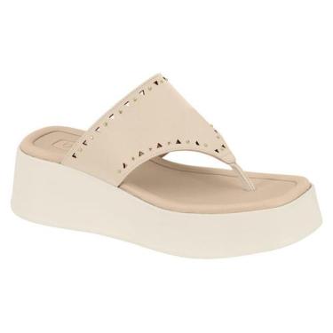 Imagem de Tamanco Beira Rio Feminino Plataforma, Branco, 36