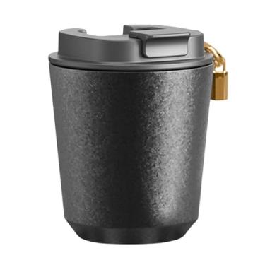 Imagem de YWJLQH Xícara de café portátil de café com tampa para caneca de café com café quente/gelo, chá e cerveja, 280ml
