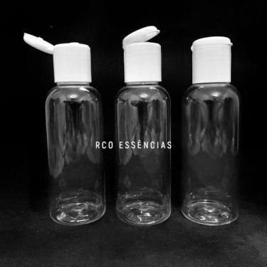 Imagem de 50 Frascos 120ml Flip Top - Mini Frasquinhos Pet C/ Tampa - RCO ESSENC