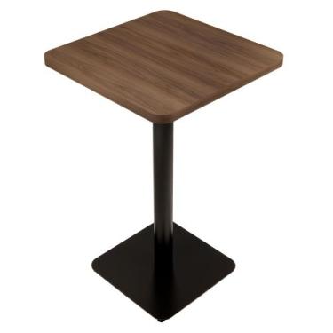 Imagem de Mesa Bistrô Alta Quadrada - Metalon Preto - Casa Decor Lis