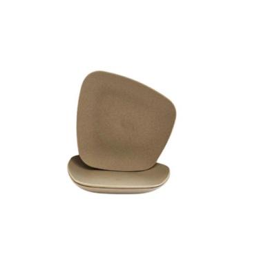 Imagem de Kit 03 Pratos Plastico Duro Resistente Sobremesa Verde Claro - Azzu