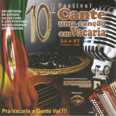 Imagem de Cd - Festival Cante Uma Canção Em Vacaria - 10ª Edição - Independente