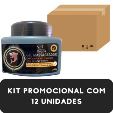 Imagem de Gel Massageador San Jully Cartilagem de Tubarão Pote 240g Kit Promocio