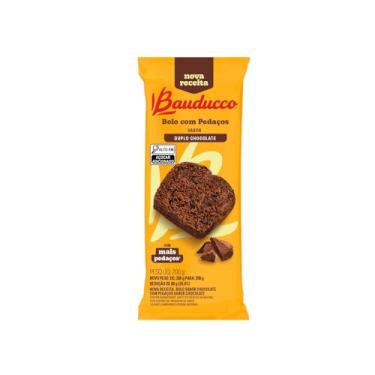 Imagem de Bolo Bauducco Com Pedaços Sabor Duplo Chocolate 200g