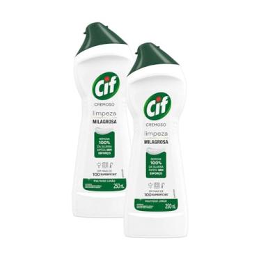 Imagem de Kit 2 Limpadores CIF Cremoso Limão 250ml