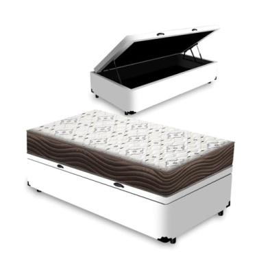 Imagem de Cama Box Baú + Colchão de Espuma D45 - Iso 150 - Ortobom (Branco, Solteiro 78)