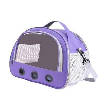 Imagem de Baoblaze Portador de porco de cobaia transportadora de hamster leve réptil de réptil barbudo dragão lagarto bolsa de viagem de pequenos animais para pássaro, Tolet
