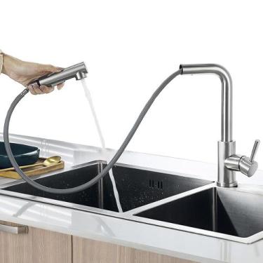 Imagem de Torneira Cozinha Gourmet Extensível Misturador Monocomando Bancada - Z