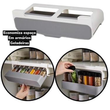 Imagem de Suporte Para Porta Condimento Retrátil Economiza Espaço - STORE BIROCH