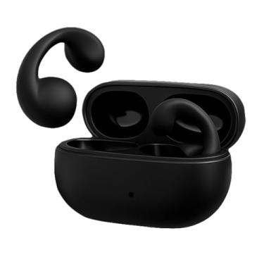 Imagem de Fone bluetooth esportivo, condução óssea, sem fio, BT 5.3, earcuffs, corrida, resistente à água, compatível com iOS e Android