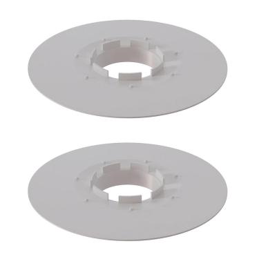 Imagem de Kit 2 Disco Grelha Anti Infiltração 100Mm Branco Estrela