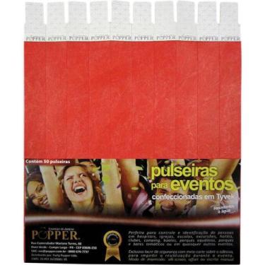 Imagem de Pulseira Identificacao Vermelha - Klf Festas
