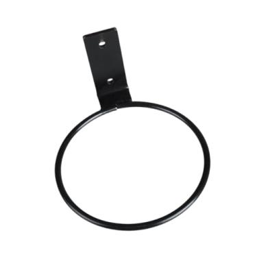 Imagem de Generic Anel de vaso de flores anel pendurado na cesta de cesto de cesta de cesta de ferro cabide de parede para pátio de pátio de pátio para pátio para fora, Interior Dia 10.2cm