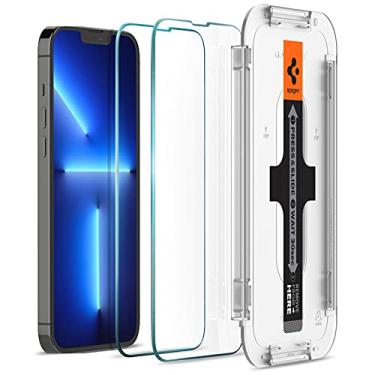 Imagem de Spigen Protetor de tela de vidro temperado compatível com iPhone 14 Plus/iPhone 13 Pro Max – Proteção de sensor