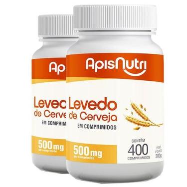 Imagem de Kit 2 Levedo de Cerveja Apisnutri 400 comprimidos 500mg