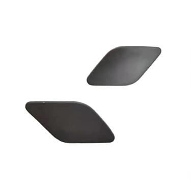 Imagem de Riloer Capa de reboque, 2 peças de substituição da tampa do bocal do lavador do farol dianteiro do carro, compatível com BMW X6 2008-2014 BM1048118 BM1049118 14877418