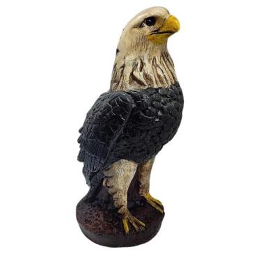 Imagem de Gavião Águia Gesso Espanta Pomba Passarinho Decoração Casa Chácara Sít