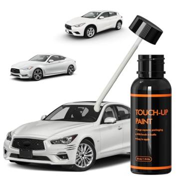 Imagem de XTryfun QAB Tinta de retoque branca majestosa para Infiniti, kit de reparo de arranhões de pintura de carro DIY, pintura automotiva, reparo rápido e fácil de arranhar para Q30/Q50/Q60/Q70/QX30/QX50