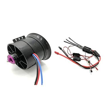 Imagem de Ventoinha Powerfun EDF 90 mm 12 lâminas com motor sem escova RC 1450KV com ESC 120A (5~8S) equilíbrio testado para aviões de jato EDF 6S RC