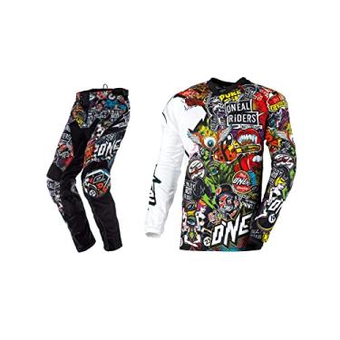 Imagem de O'NEAL 2023 Mayhem Crank Offroad Jersey Pant Combo Multi (Grande/34)